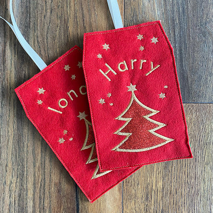 Giant personalised gift tag - Christmas